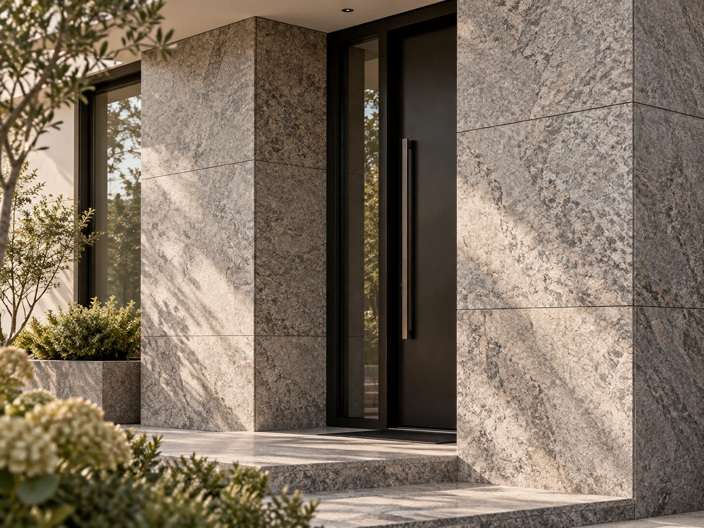 Elewacje — naturalny kamień w architekturze